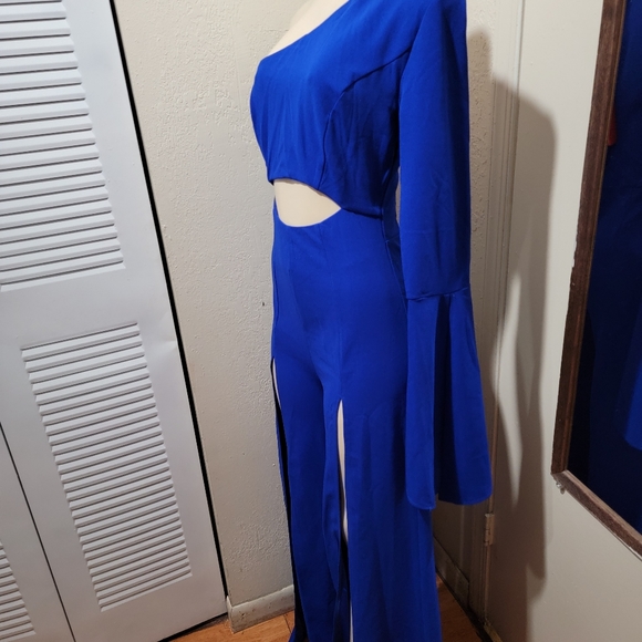 Blue onesleeve Jumpsuit - Picture 5 of 10